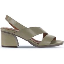 Bueno Shoes 01WA3502 Haki Deri Kadın Topuklu Sandalet