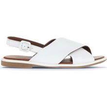 Bueno Shoes 01WA3600 Beyaz Deri Kadın Düz Sandalet