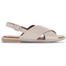 Bueno Shoes 01WA3600 Gri Deri Kadın Düz Sandalet