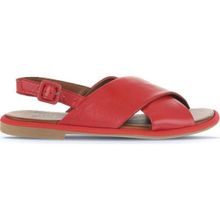 Bueno Shoes 01WA3600 Kırmızı Deri Kadın Düz Sandalet