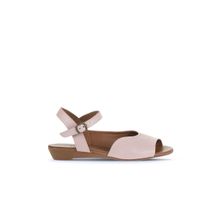 Bueno Shoes 01WA4402 Gül Kurusu Deri Düz Kadın Sandalet
