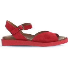 Bueno Shoes 01WA5403 Kırmızı Alf Süet Kadın Düz Sandalet