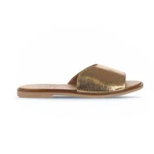 Bueno Shoes 01WA5701 Bronz Deri Düz Kadın Terlik