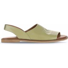 Bueno Shoes 01WA5706 Haki Deri Kadın Düz Sandalet