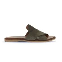 Bueno Shoes 01WA5710 Haki Alf Süet Düz Kadın Terlik