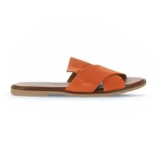 Bueno Shoes 01WA5710 Turuncu Alf Süet Kadın Düz Terlik