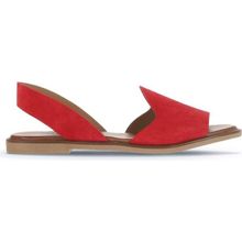 Bueno Shoes 01WA5711 Kırmızı Alf Süet Kadın Düz Sandalet