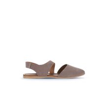 Bueno Shoes 01WA5806 Gri Koyu Alf Süet Kadın Düz Sandalet