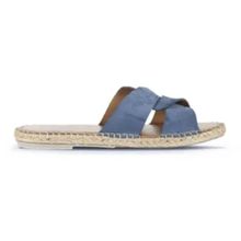 Bueno Shoes 01WA7200 Mavi Koyu Alf Süet Kadın Düz Terlik