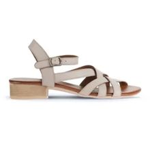 Bueno Shoes 01WA7300 Gri Deri Kadın Sandalet