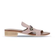Bueno Shoes 01WA7304 Pudra Alf Süet Kadın Topuklu Terlik
