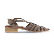 Bueno Shoes 01WA7307 Gri Deri Kadın Sandalet
