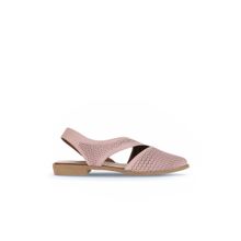 Bueno Shoes 01WA9202 Gül Kurusu Deri Kadın Düz Sandalet