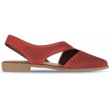 Bueno Shoes 01WA9202 Kırmızı Deri Kadın Düz Sandalet