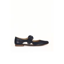 Bueno Shoes 01WE2900 Lacivert Deri Kadın Düz Ayakkabı