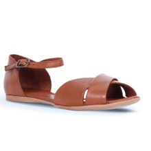 Bueno Shoes 01WL1217 Kahverengi Deri Kadın Düz Sandalet