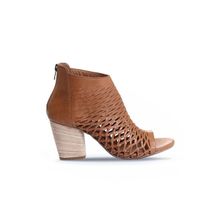 Bueno Shoes 01wl3700 Kahverengi Deri Kadın Topuklu Sandalet