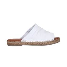 Bueno Shoes 01WL4617 Espadril Beyaz Deri Kadın Terlik