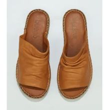 Bueno Shoes 01WL4617 Taba Deri Kadın Espadril Terlik