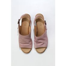Bueno Shoes 01WN1513 Gül Kurusu Deri Kadın Topuklu Sandalet