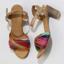 Bueno Shoes 01WN1520 Multi M10 Deri Kadın Topuklu Sandalet