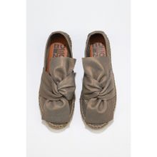 Bueno Shoes 01WN3100 Haki Deri Kadın Espadril Ayakkabı