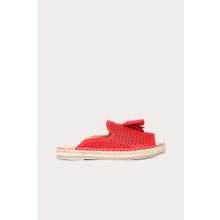 Bueno Shoes 01WN3105 Kırmızı Deri Kadın Espadril Terlik