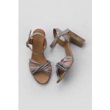 Bueno Shoes 01WN4302 Mavi Deri Kadın Topuklu Sandalet