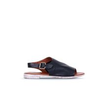Bueno Shoes 01WN5000 Siyah Deri Kadın Sandalet