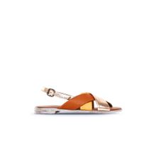 Bueno Shoes 01WN5010 Sarı Multi Deri Kadın Sandalet