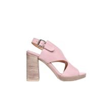 Bueno Shoes 01WN6403 Gül Kurusu Deri Kadın Topuklu Sandalet