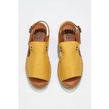 Bueno Shoes 01wq1125 Sarı Deri Espadril Kadın Sandalet