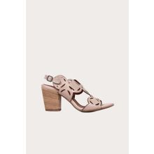 Bueno Shoes 01WQ2902 Gri Deri Kadın Topuklu Sandalet