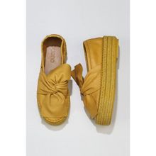 Bueno Shoes 01wq3502 Sarı Deri Espadril Kadın Babet