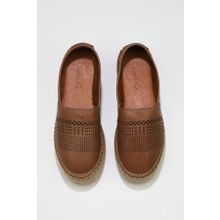 Bueno Shoes 01WQ3510 Siyah Deri Kadın Espadril Babet