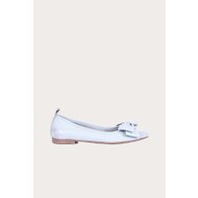 Bueno Shoes 01WR3100 Mavi Deri Kadın Düz Babet