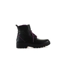 Bueno Shoes 01WR4905 Siyah Lila Flotter Deri Kadın Bot