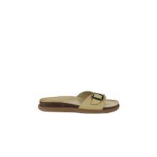 Bueno Shoes 01WS11003 Sarı Nubuk Kadın Düz Terlik
