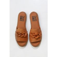 Bueno Shoes 01WS1821 Taba Deri Kadın Espadril Terlik