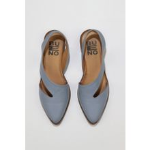 Bueno Shoes 01WS2311 Mavi Deri Kadın Düz Sandalet