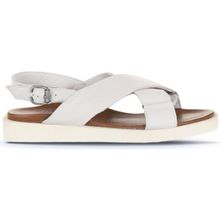 Bueno Shoes 01WS2801 Beyaz Kırık Deri Kadın Sandalet