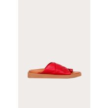 Bueno Shoes 01WS2809 Kırmızı Deri Kadın Parmak Arası Terlik
