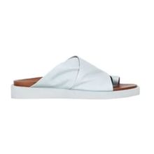 Bueno Shoes 01WS2809 Turkuaz Deri Parmak Arası Kadın Terlik
