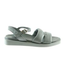 Bueno Shoes 01WS2824 Turkuaz Deri Kadın Düz Sandalet