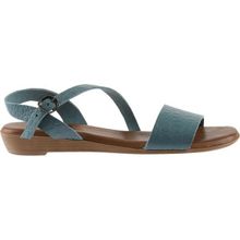 Bueno Shoes 01WS6012 Mavi Deri Kadın Sandalet
