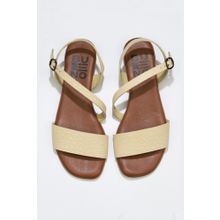 Bueno Shoes 01ws6012 Sarı Deri Kadın Sandalet