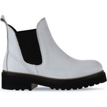 Bueno Shoes 01WT0801 Flotter Deri Beyaz Düz Kadın Bot