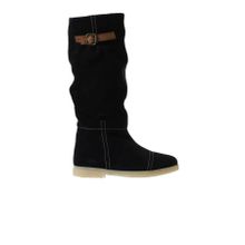 Bueno Shoes 01WT3314 Siyah Süet Düz Kadın Çizme
