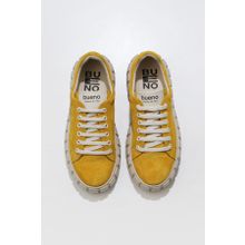 Bueno Shoes 01WT3401 Sarı Süet Kadın Dolgu Topuklu Spor Ayakkabı