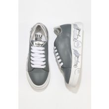 Bueno Shoes 01WT4700 Deri Gri Gümüş Kadın Spor Ayakkabı